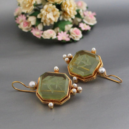Vintage Perlenohrringe - PearlHarmony 
