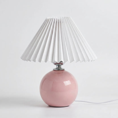 Vintage Pleated Shade Table Lamp -  Plissara