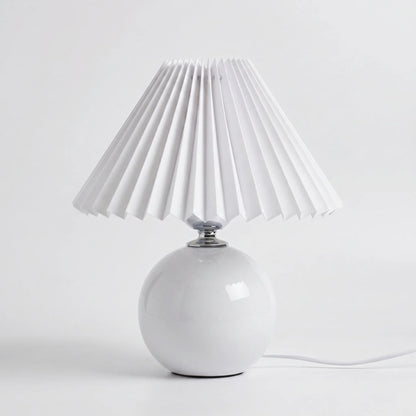 Vintage Pleated Shade Table Lamp -  Plissara