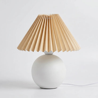 Vintage Pleated Shade Table Lamp -  Plissara