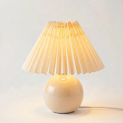 Vintage Pleated Shade Table Lamp -  Plissara