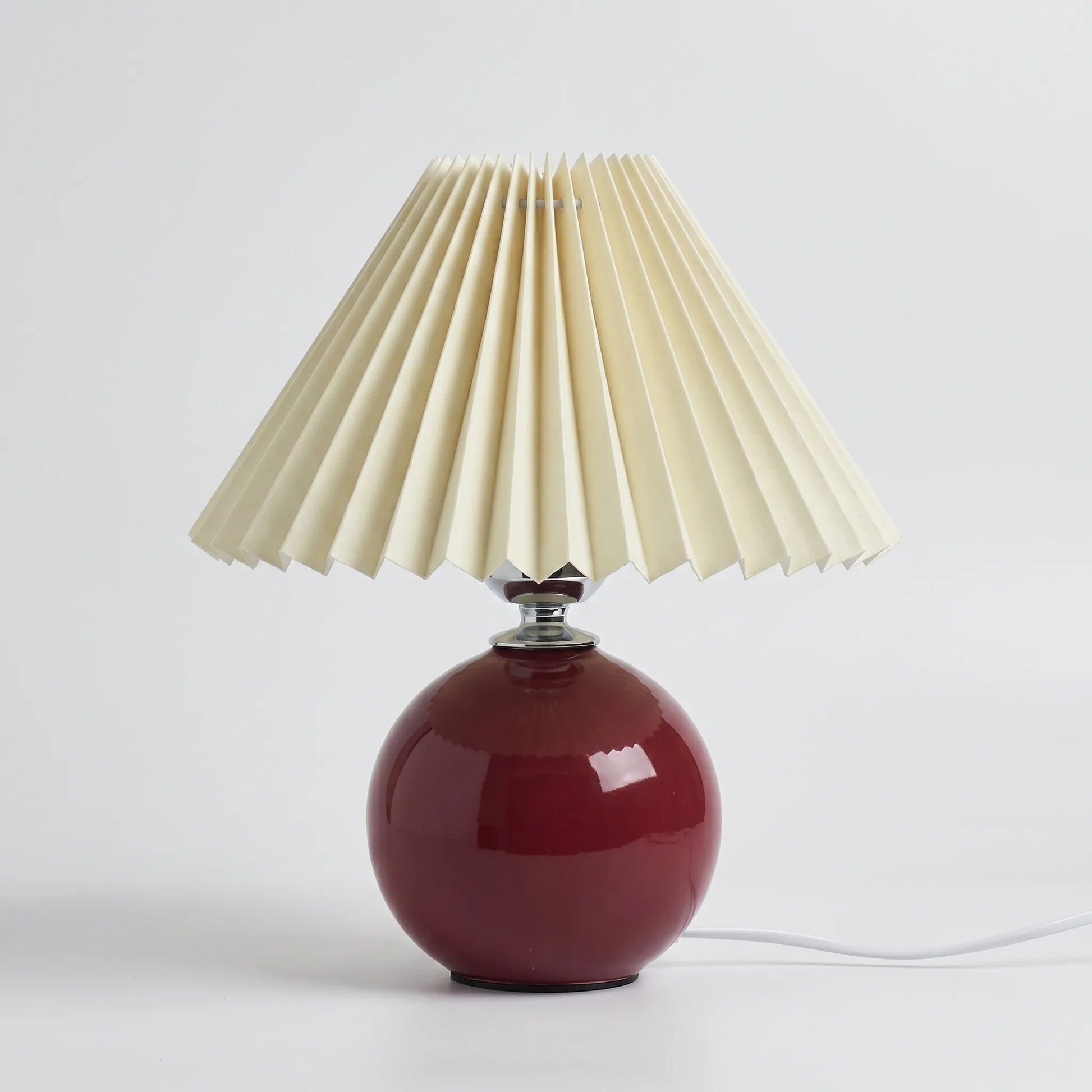 Vintage Pleated Shade Table Lamp -  Plissara