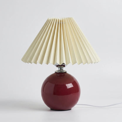 Vintage Pleated Shade Table Lamp -  Plissara