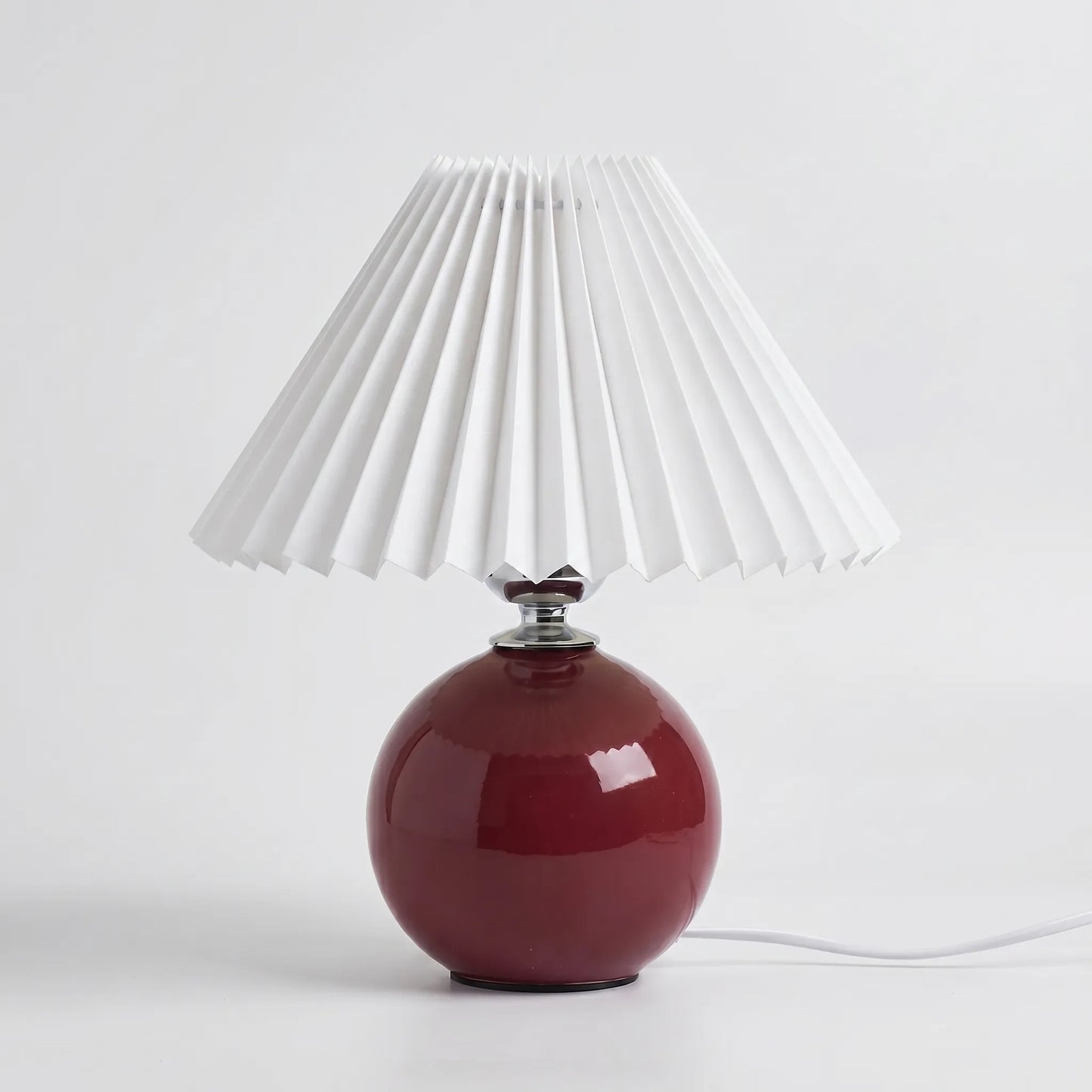 Vintage Pleated Shade Table Lamp -  Plissara