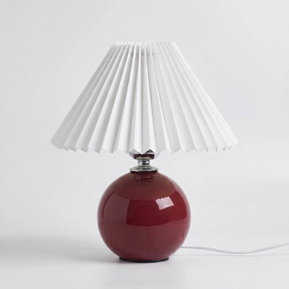 Vintage Pleated Shade Table Lamp -  Plissara