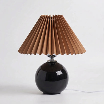 Vintage Pleated Shade Table Lamp -  Plissara