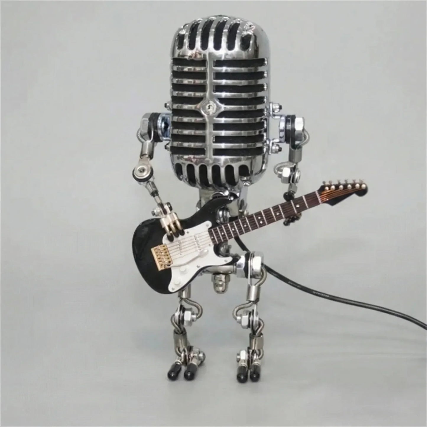 Vintage Robotlamp Met Gitaar - Mikrolux