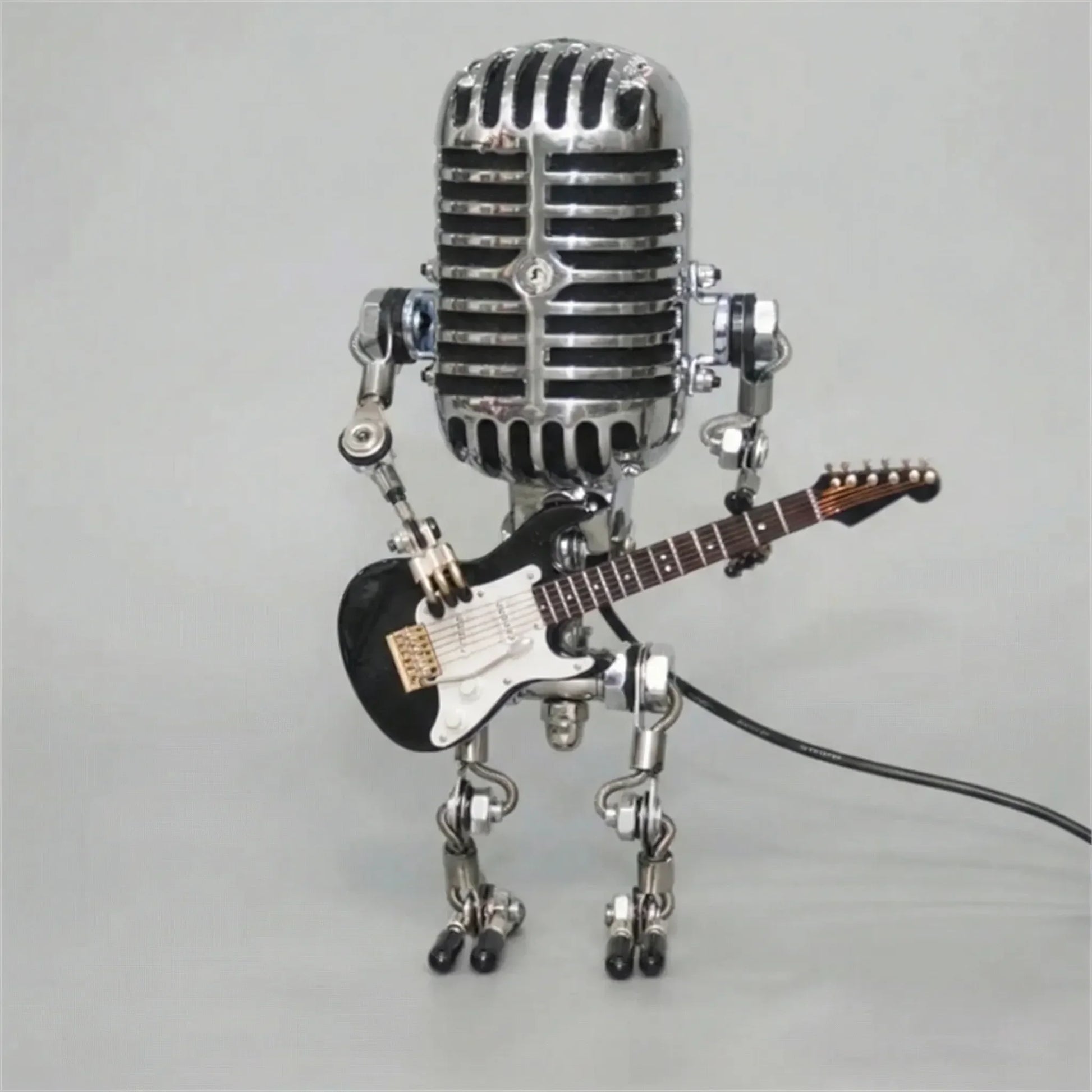 Vintage Robotlamp Met Gitaar - Mikrolux