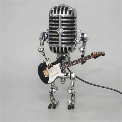 Vintage Robotlamp Met Gitaar - Mikrolux