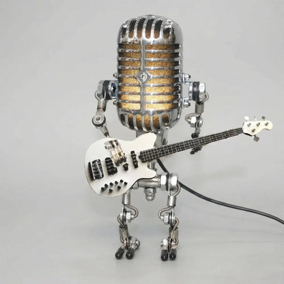 Vintage Robotlamp Met Gitaar - Mikrolux