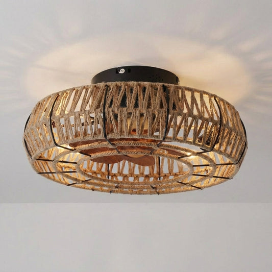 Vintage Zen Ceiling Fan Lamp -  Breevian