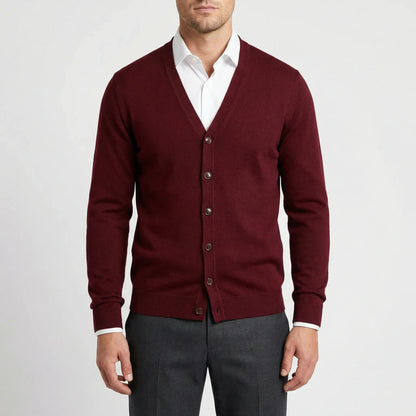 Vorgeformte V Hals Strickjacke - Gino
