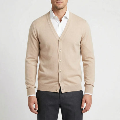 Vorgeformte V Hals Strickjacke - Gino