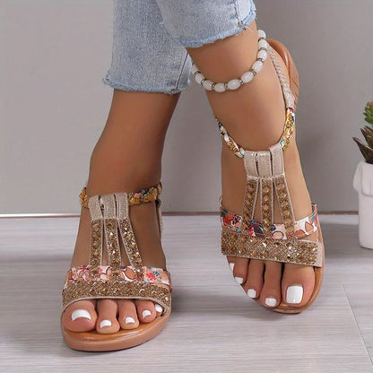 Bequeme Damen Orthopädische Keilsandalen mit weicher Sohle – Marla