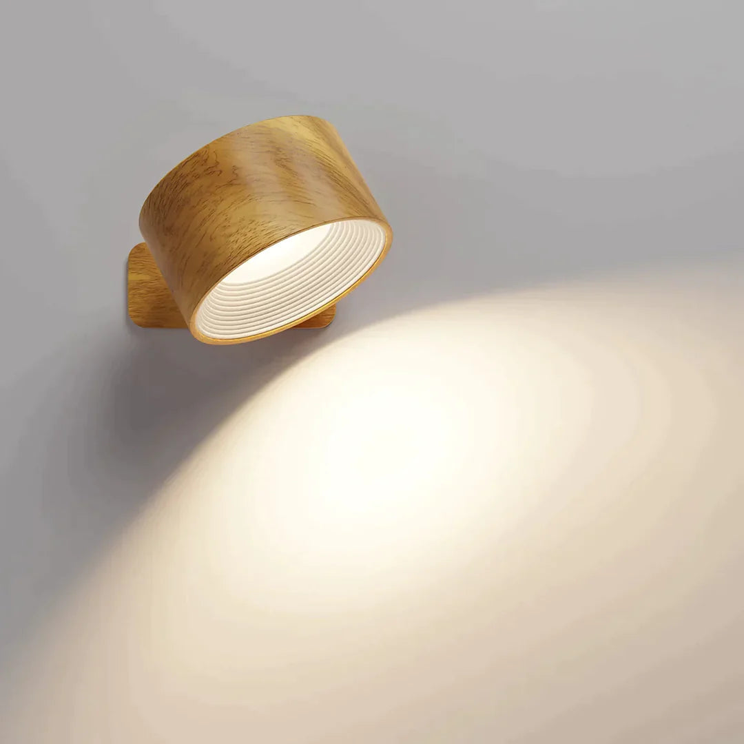 Wireless LED Wall Light with 360° Rotation, Touch Dimming, 3 Light Colors and USB-C Battery 3