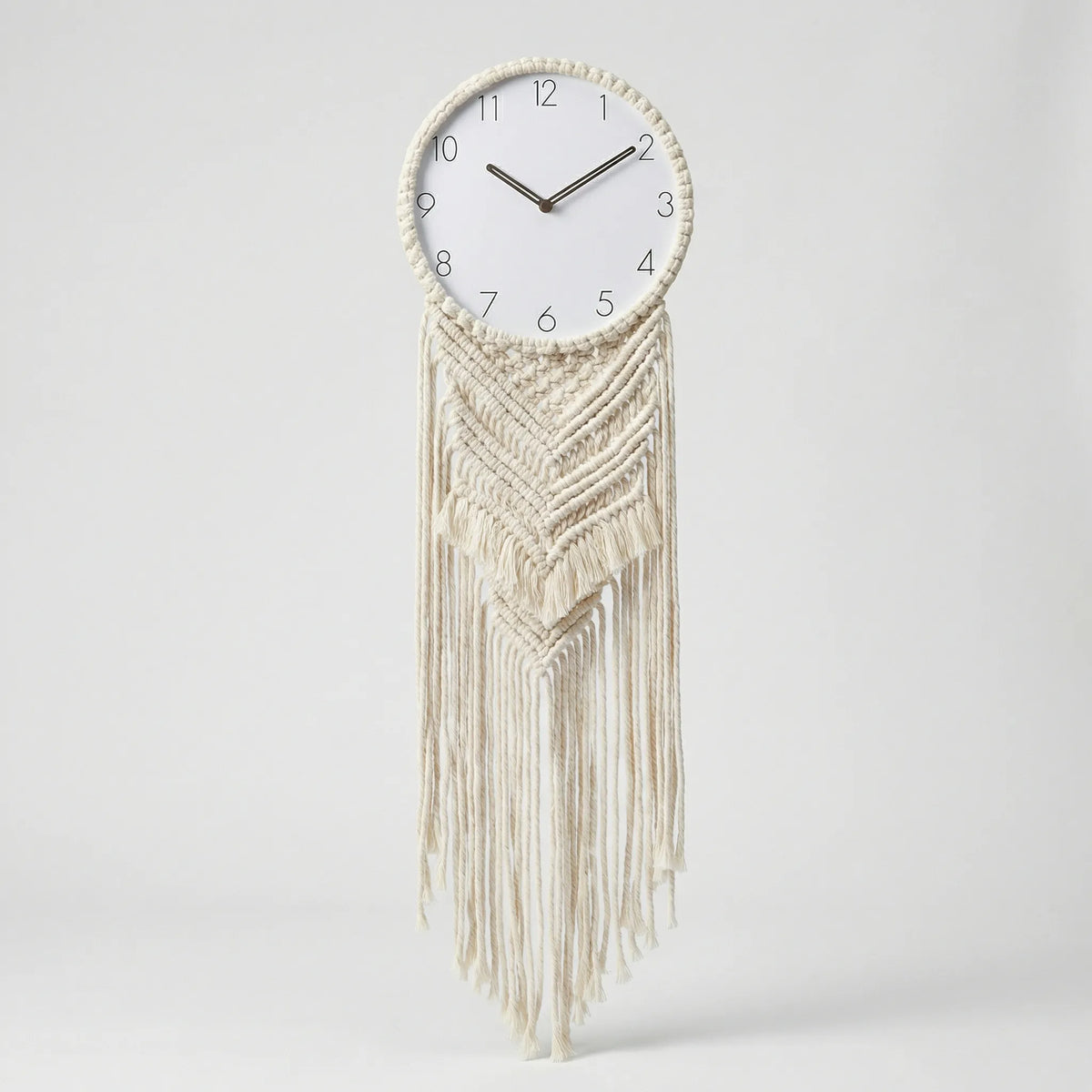 Wanduhr Mit Knüpfdetails - BohemaClock