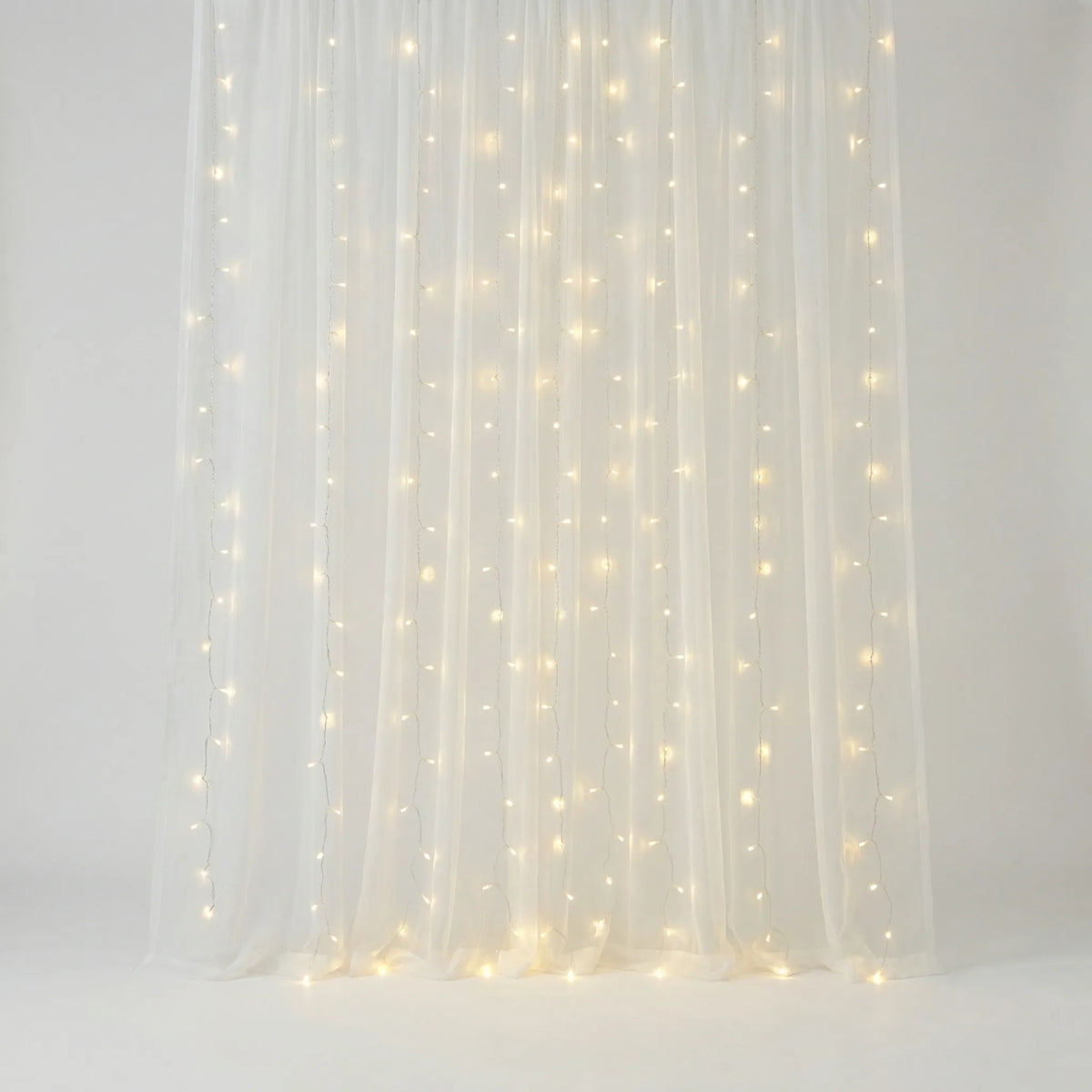 Warm Wit LED-Lichtgordijn Voor Binnen En Buiten - Glowdrop