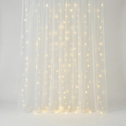 Warm Wit LED-Lichtgordijn Voor Binnen En Buiten - Glowdrop