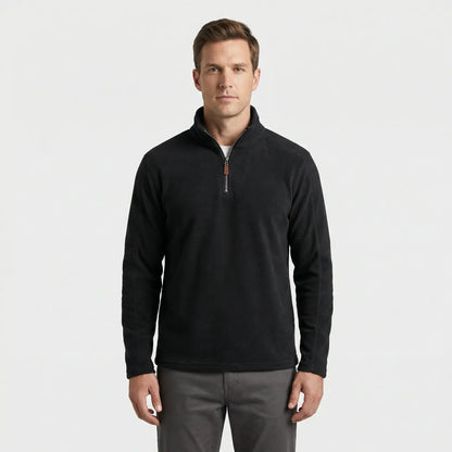 Wärmebetonter Herren-Pullover Mit Kurzreißverschluss - Lester