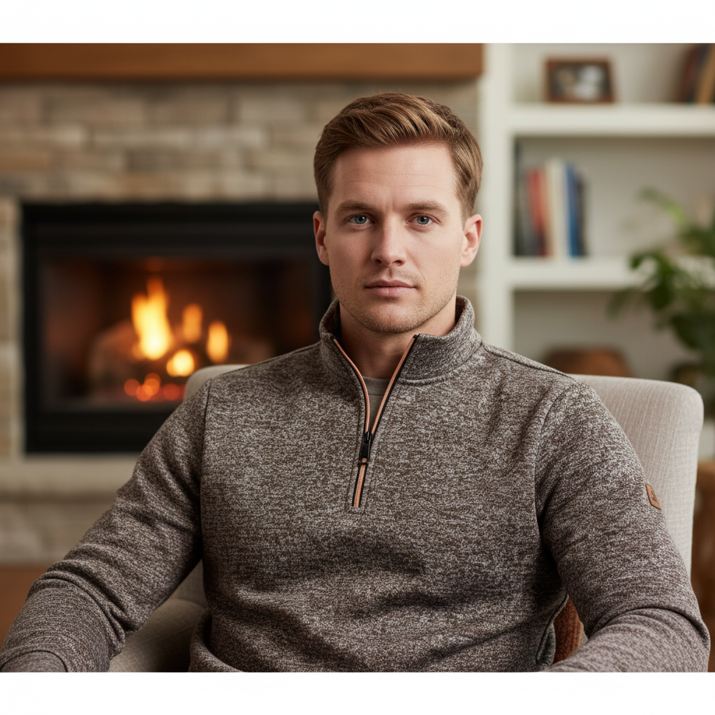 Wärmender Herrenpullover - Samuel