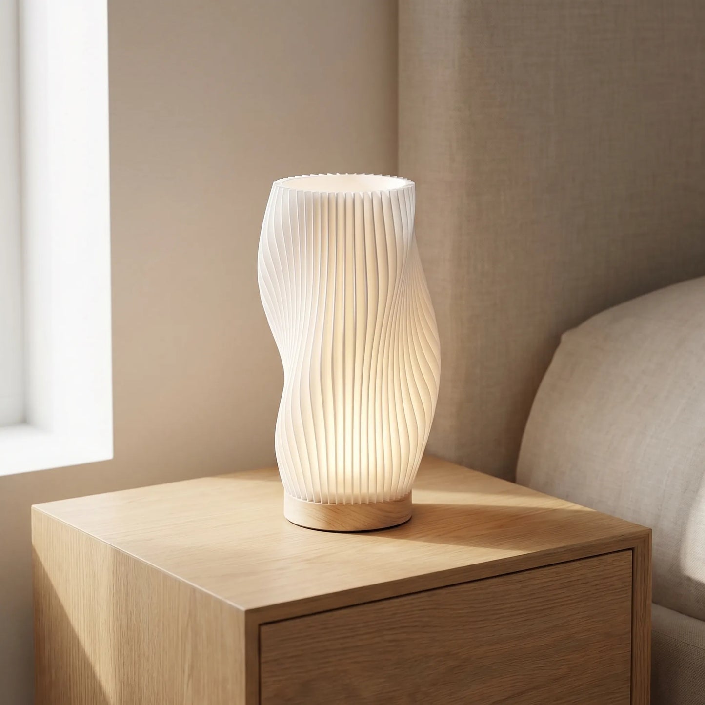Wave-Shade Dimmable USB Table Lamp -  Wavetura