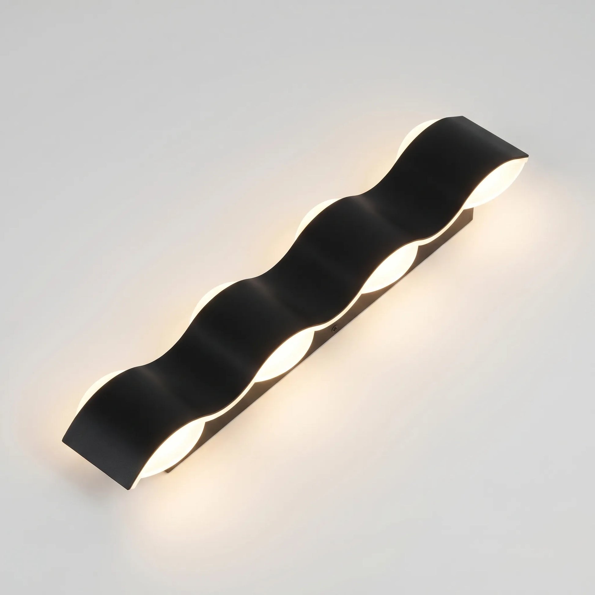 Wave-Shaped Outdoor LED Wall Lamp -  Wavecrest