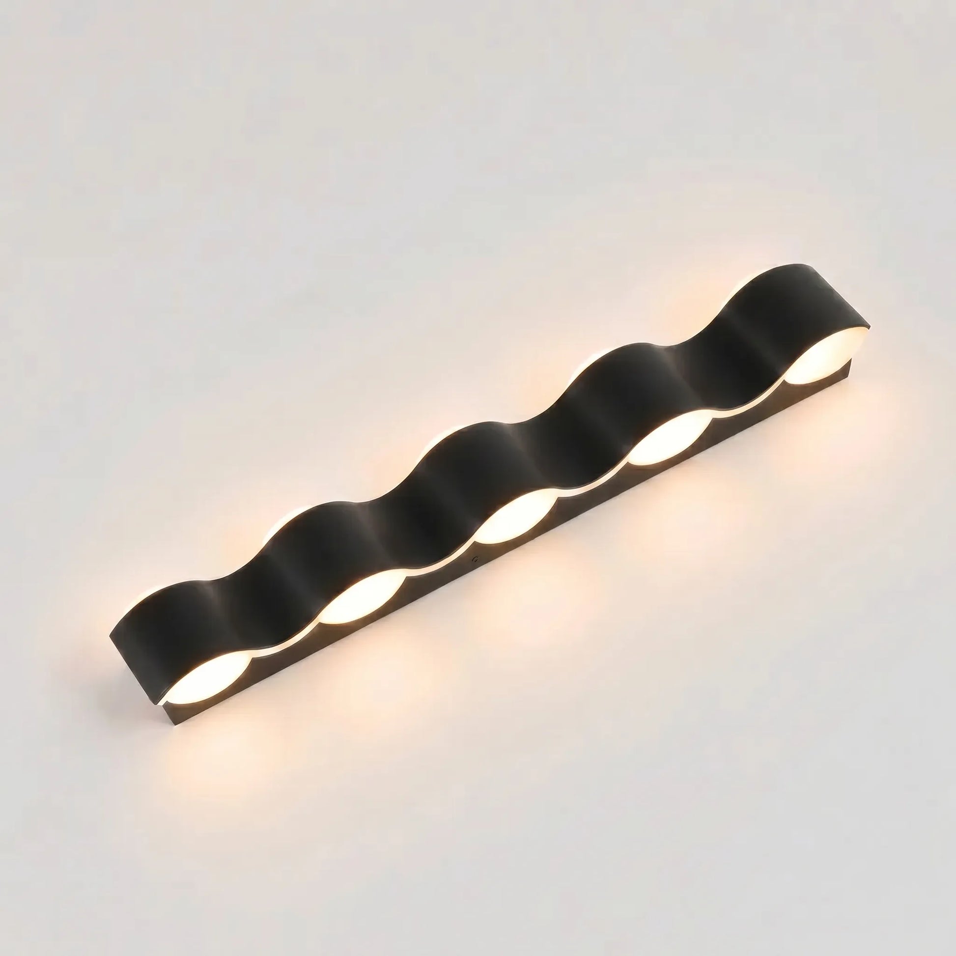 Wave-Shaped Outdoor LED Wall Lamp -  Wavecrest