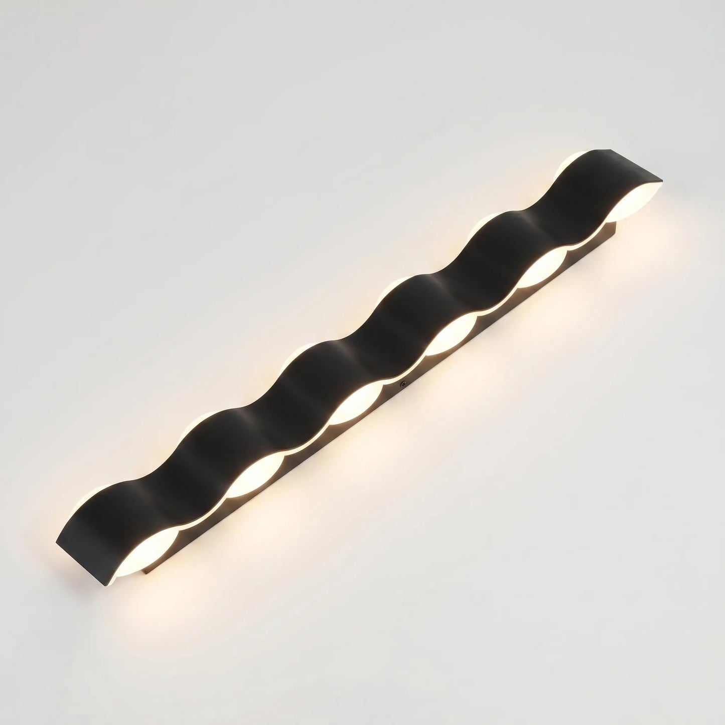 Wave-Shaped Outdoor LED Wall Lamp -  Wavecrest