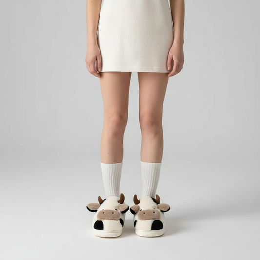 Weiche Plüschpantoffel - CuddleCow