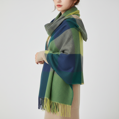 Weicher Kaschmirschal Mit Rautenmuster - AutumnCloak