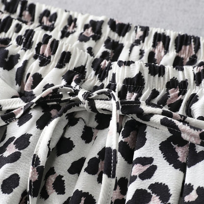 Weit Geschnittene Hose Mit Animal-Print - Prowlise