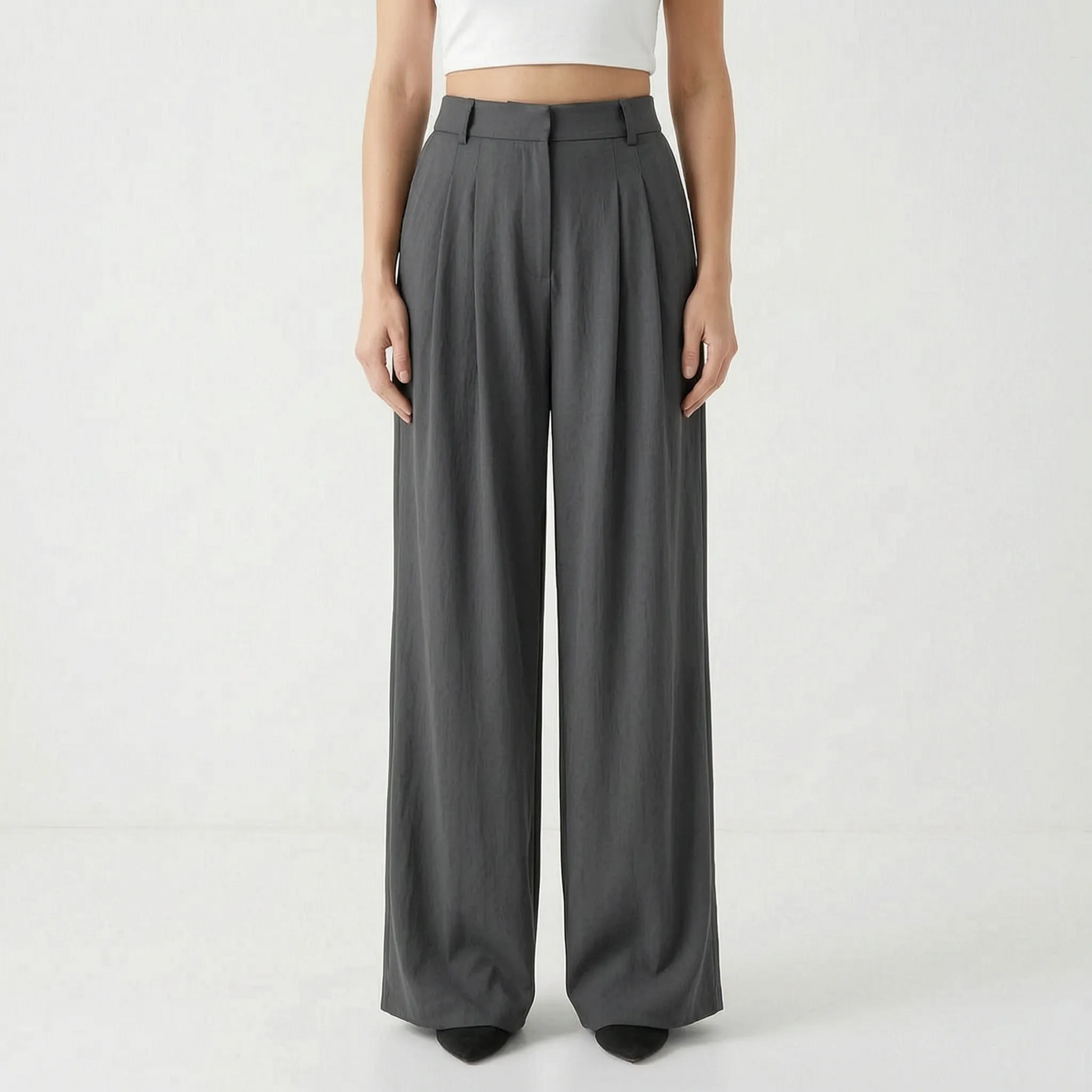 Weite Hose Mit Hohem Bund - Elovia