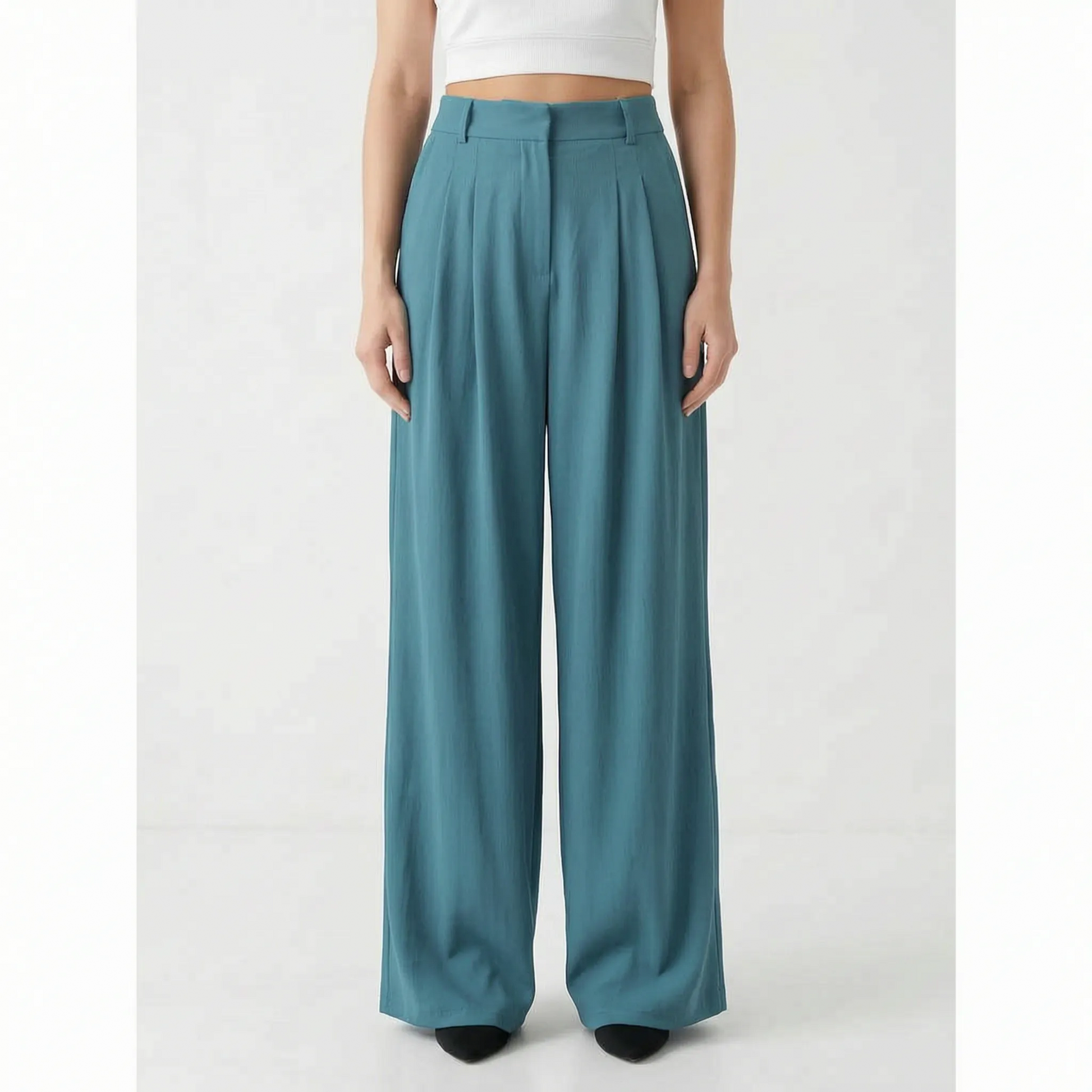 Weite Hose Mit Hohem Bund - Elovia
