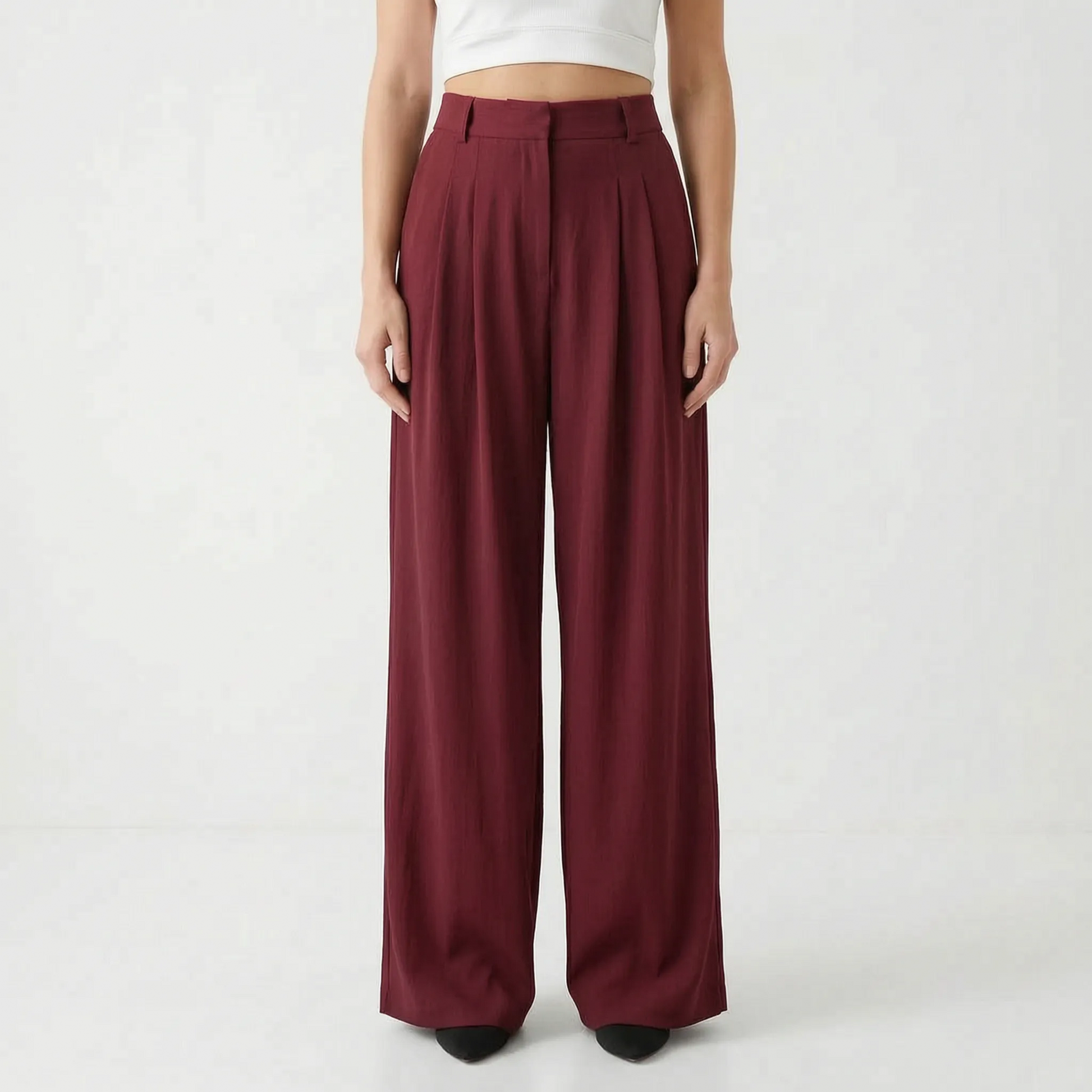 Weite Hose Mit Hohem Bund - Elovia