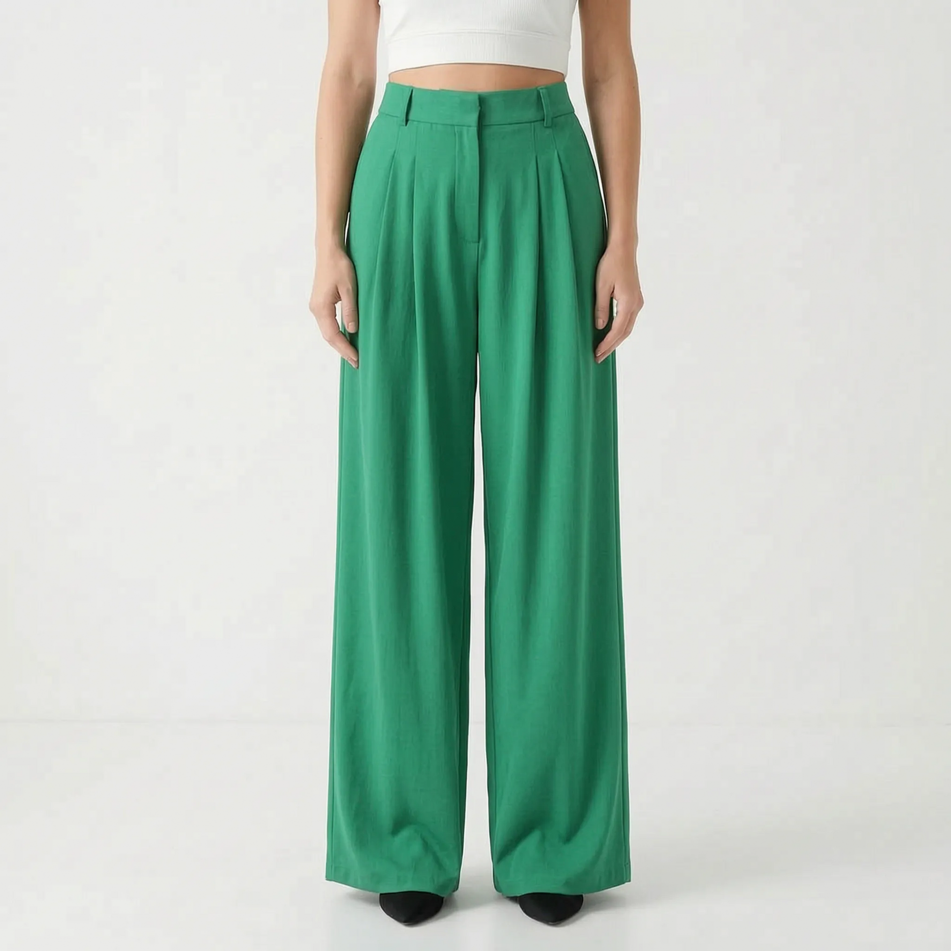 Weite Hose Mit Hohem Bund - Elovia