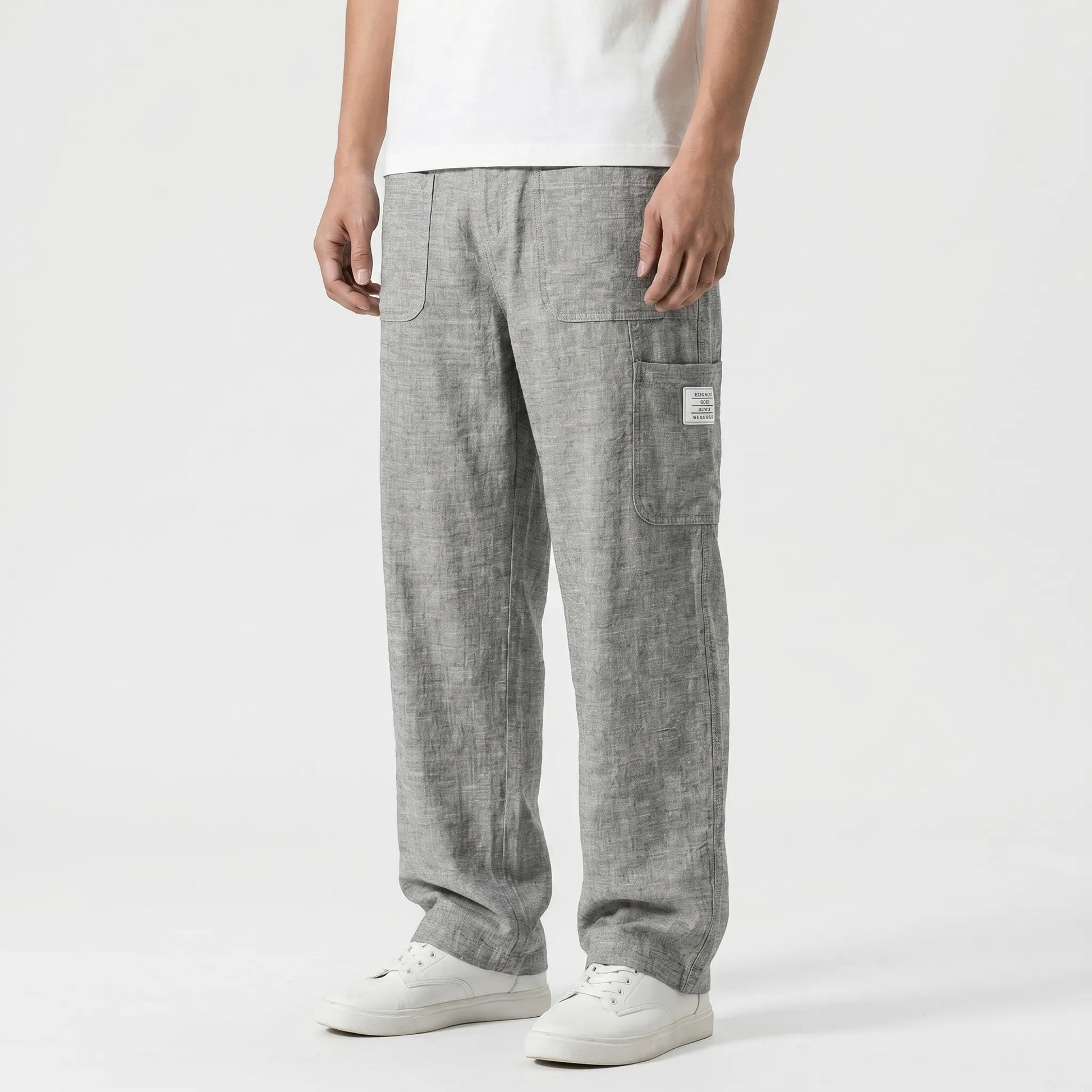 Weite Stoffhose Mit Geradem Bein -  Neal