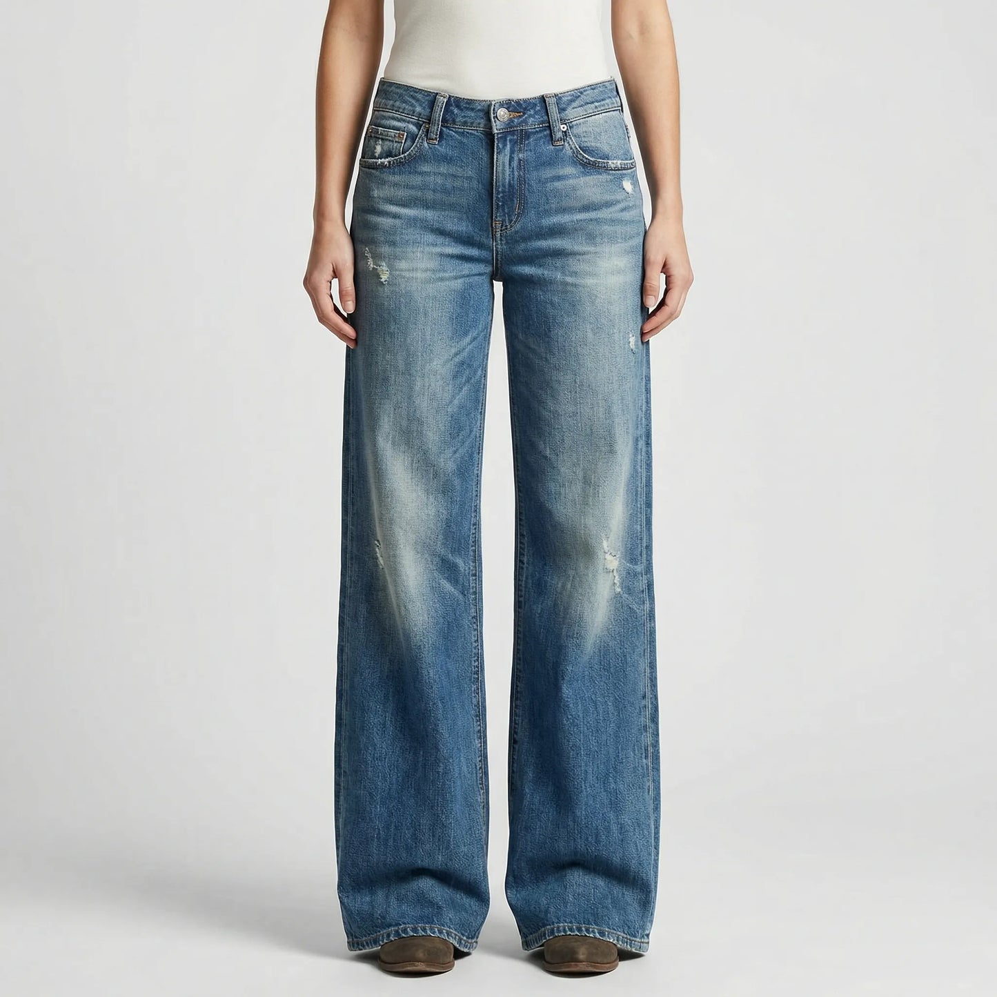 Weites Bein Jeans Mit Retro-Schnitt - Loretta