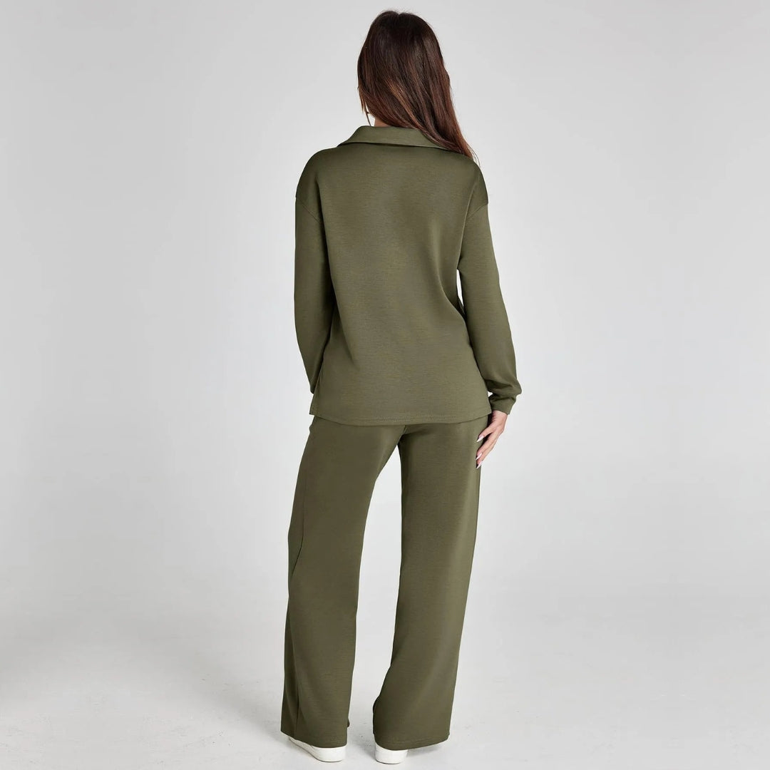 Weites Loungewear-Set Mit Weitem Bein - Joleen