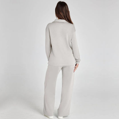 Weites Loungewear-Set Mit Weitem Bein - Joleen