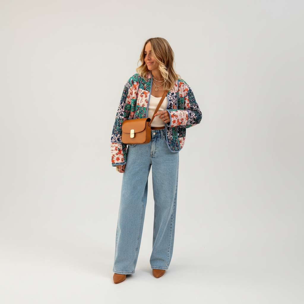 Wendbare Patchwork-Jacke - Theresa