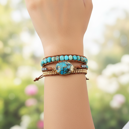 Wickelarmband Aus Leder - Elaria 