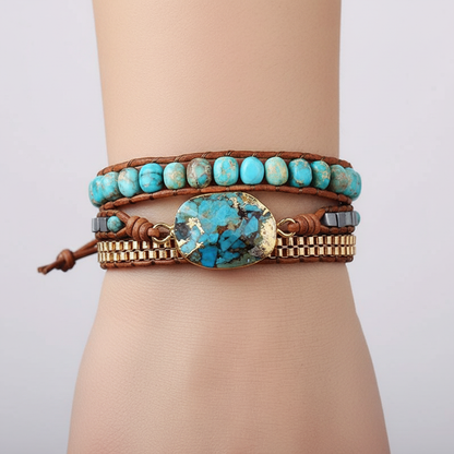 Wickelarmband Aus Leder - Elaria 