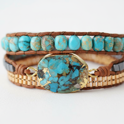 Wickelarmband Aus Leder - Elaria 