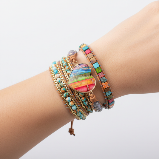 Wickelarmband Aus Leder - HeartWrap 