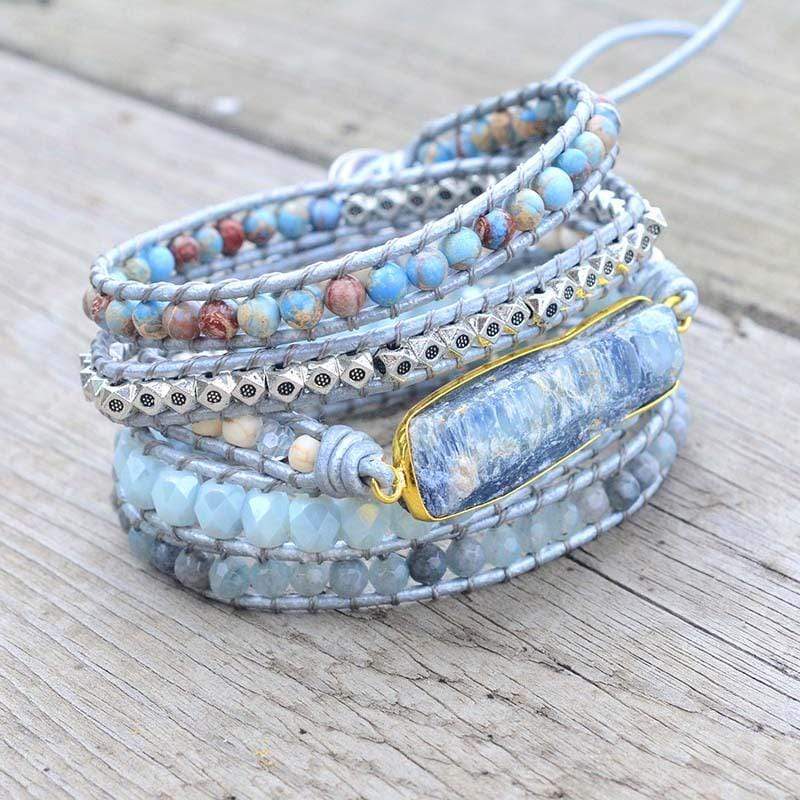 Wickelarmband Mit Edelsteinen - AurinaWrap 