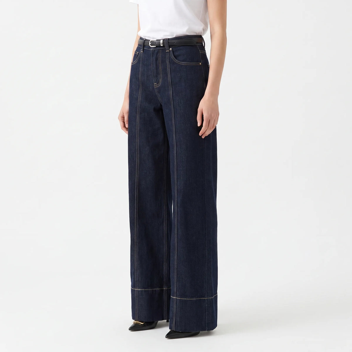 Wide Leg Jeans High Waist -  Elaine