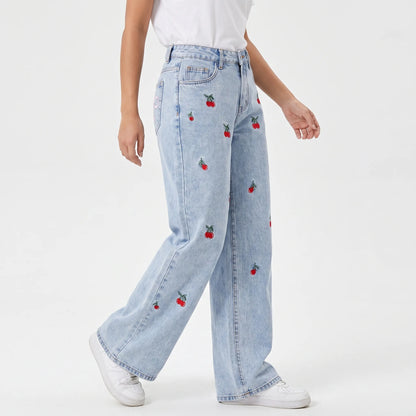 Wide Leg Jeans High Waist -  Lola