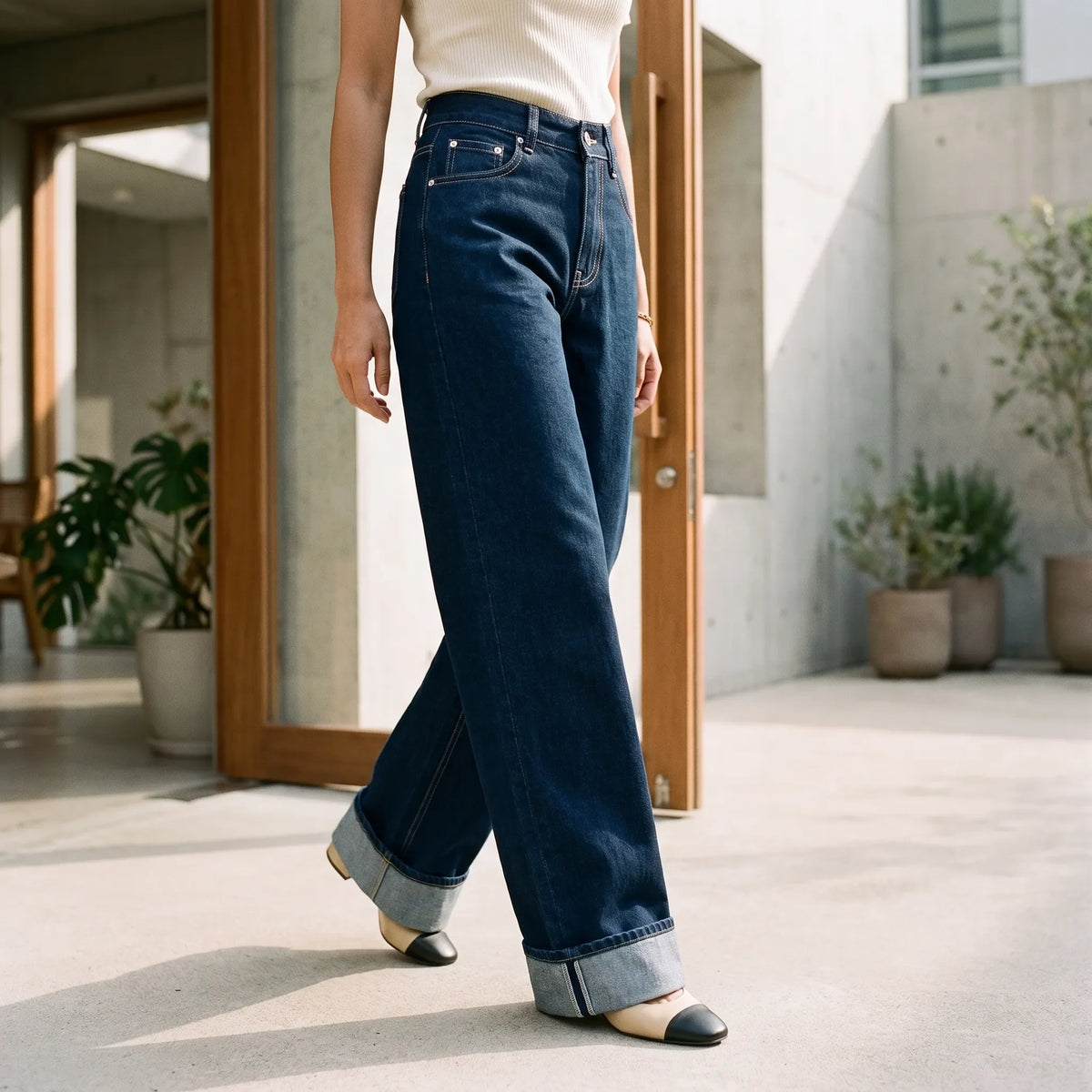 Wide Leg Jeans High Waist -  Sophie