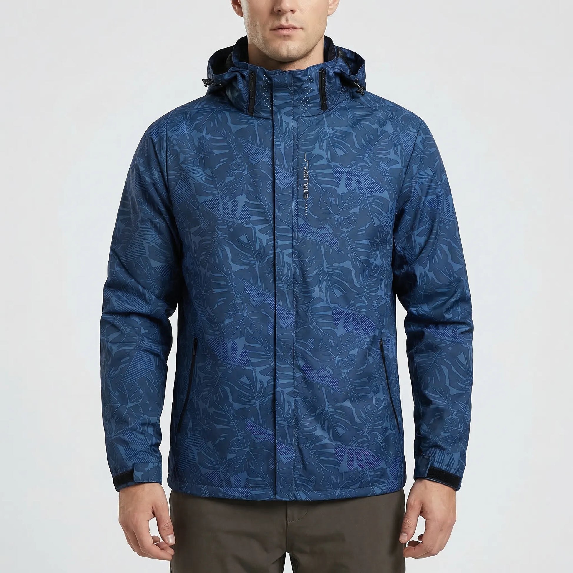 Windbreaker Mit Durchgehendem Reißverschluss Und Kapuze -  Stormvel