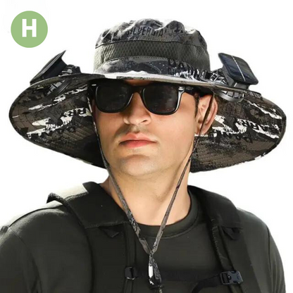 Sonnenschirmkappe für den Außenbereich mit eingebautem Ventilator – Sunbreeze
